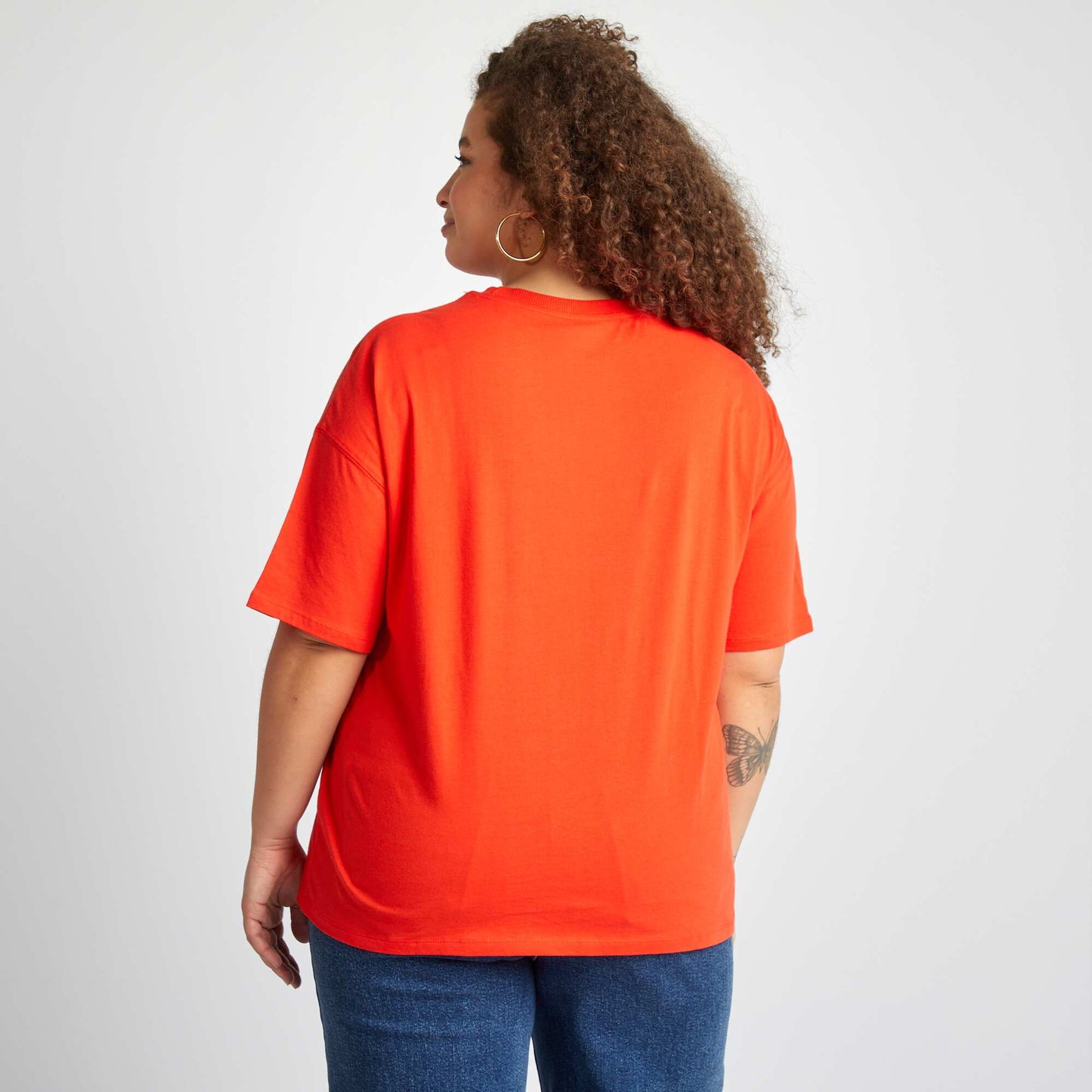 T-shirt oversize 'la Voz' ROUGE