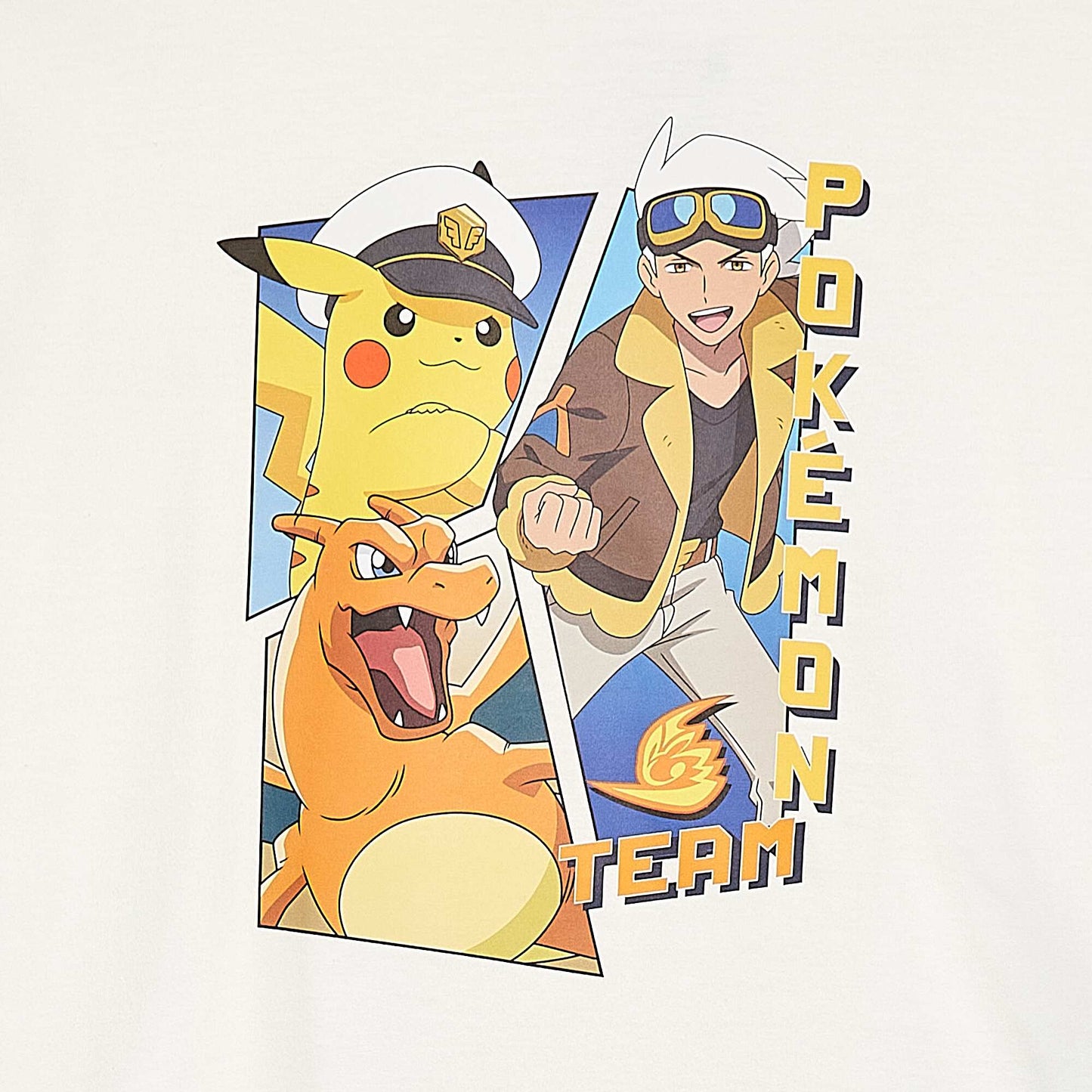 T-shirt 'Pikachu' 'Pokémon' manches courtes BLANC