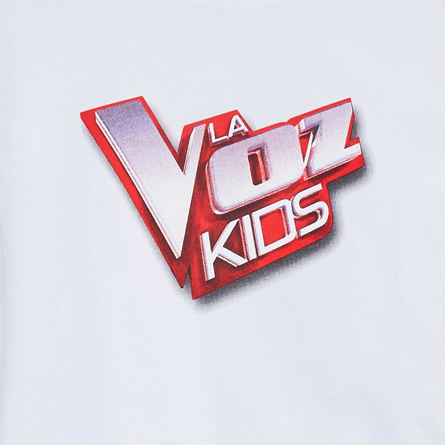 T-shirt à manches courtes 'La Voz Kids' BLANC