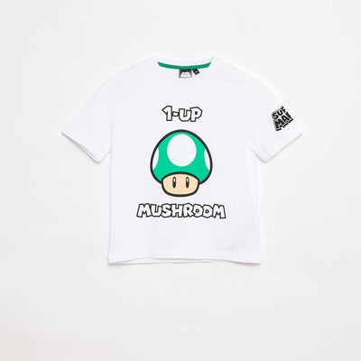 T-shirt en coton 'Nintendo' BLANC