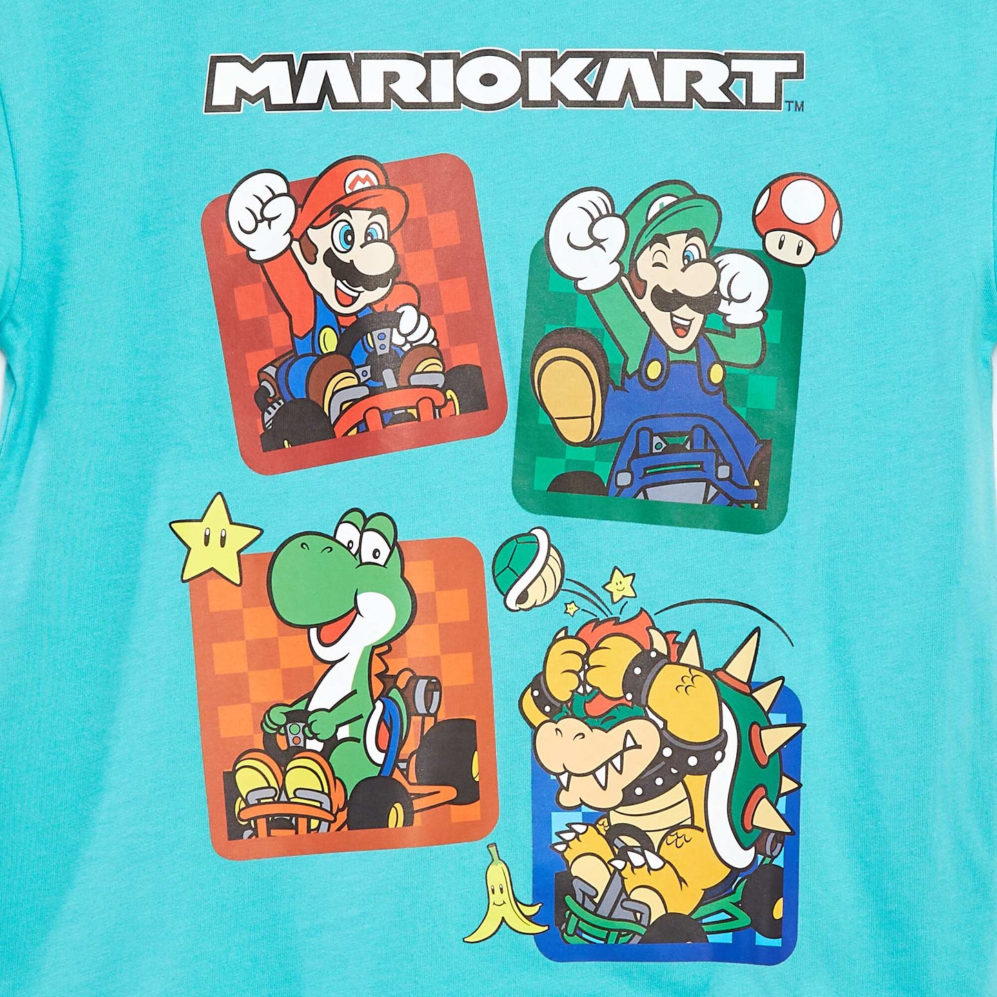 T-shirt en coton 'Nintendo' BLEU