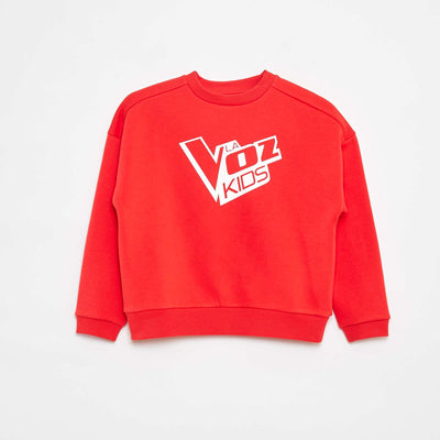 Sweat french terry 'La Voz Kids' ROUGE