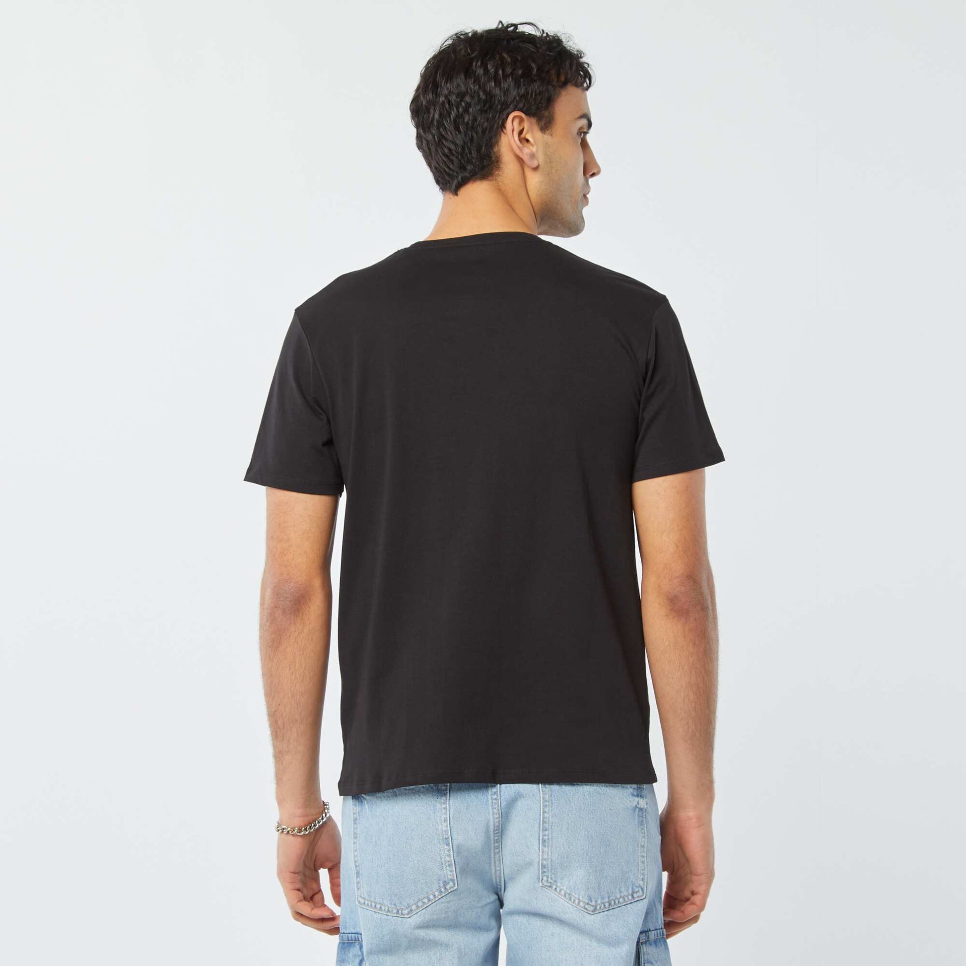 T-shirt 'The Voice' manches courtes NOIR