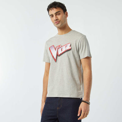 T-shirt 'The Voice' manches courtes GRIS