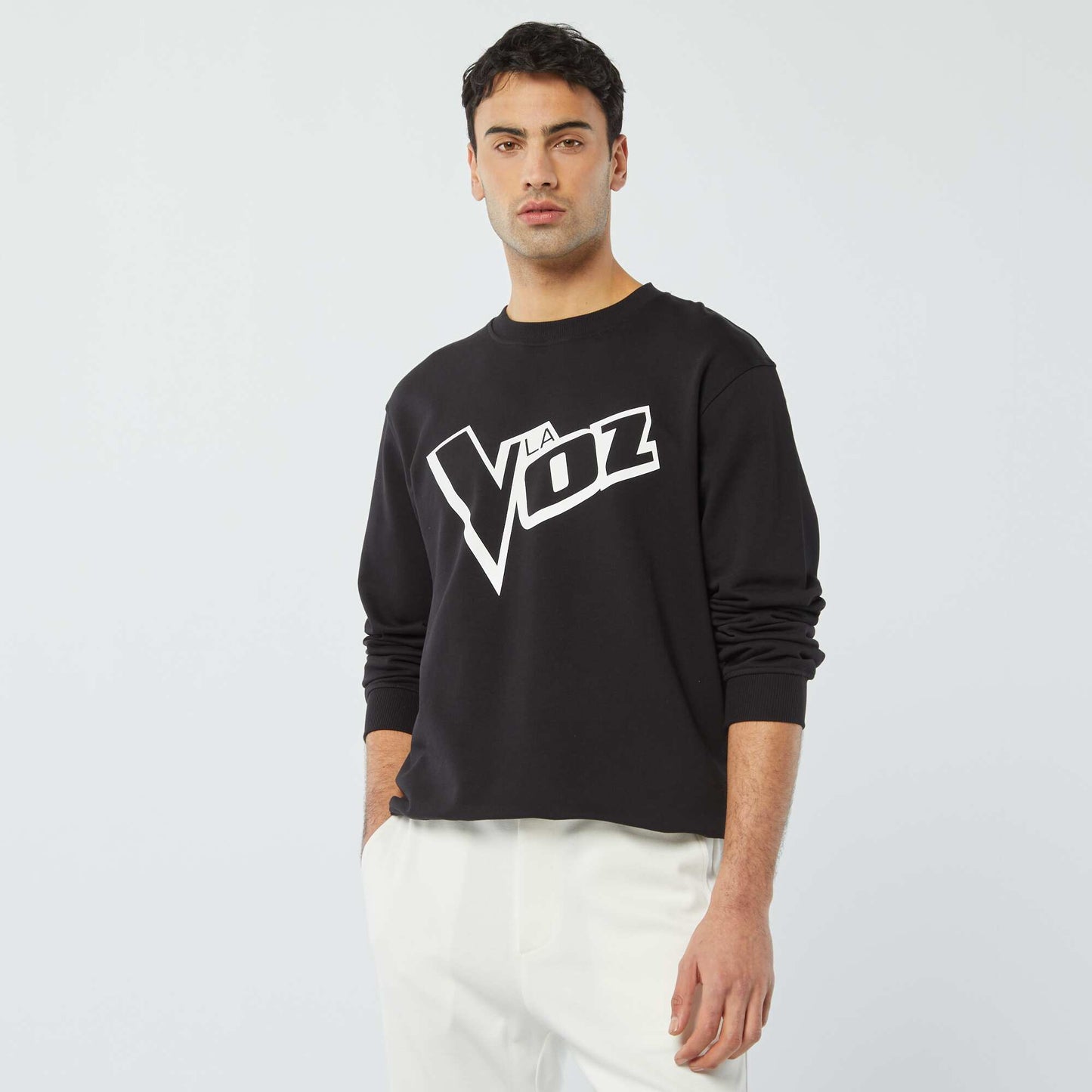 Sweat 'The Voice' en molleton léger NOIR