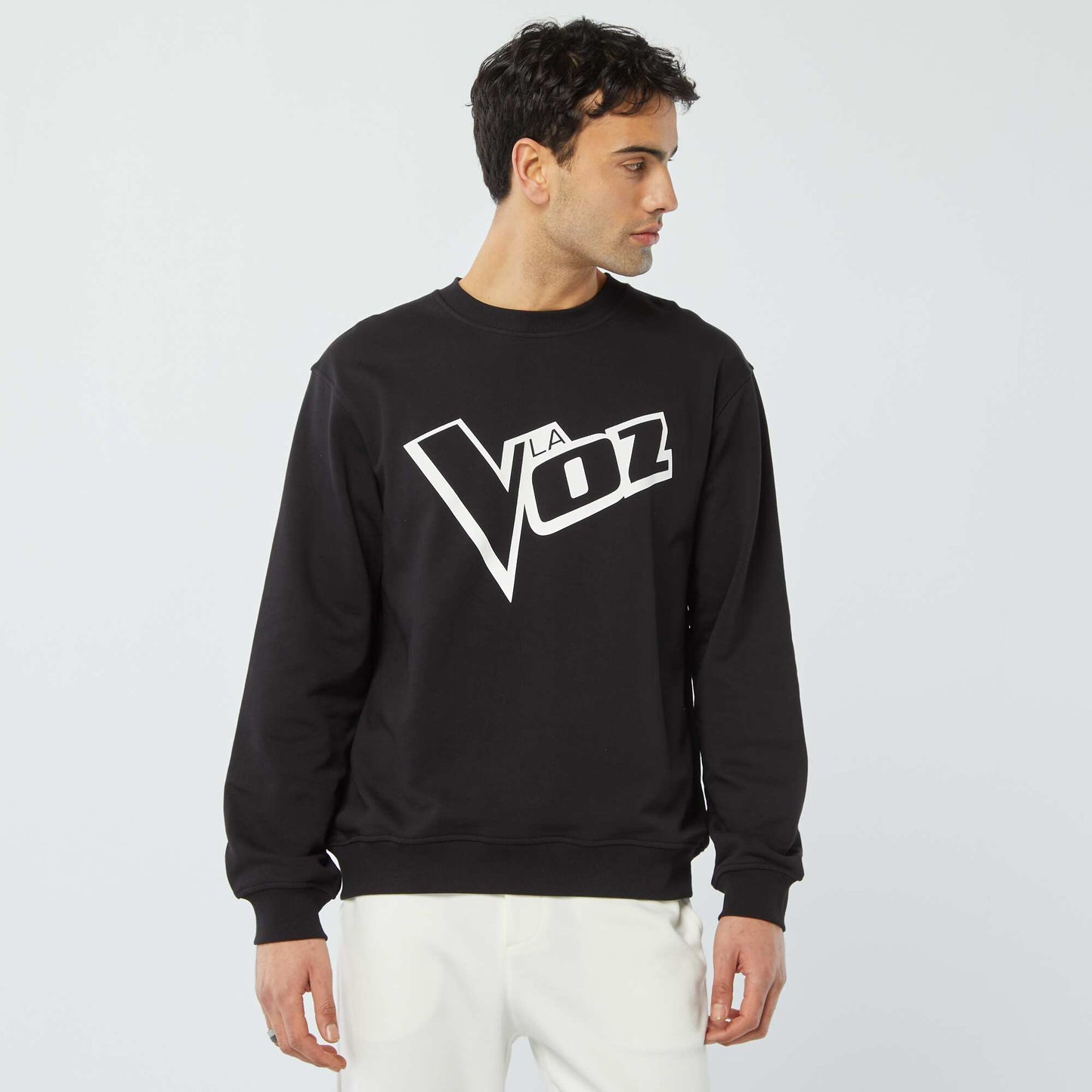 Sweat 'The Voice' en molleton léger NOIR