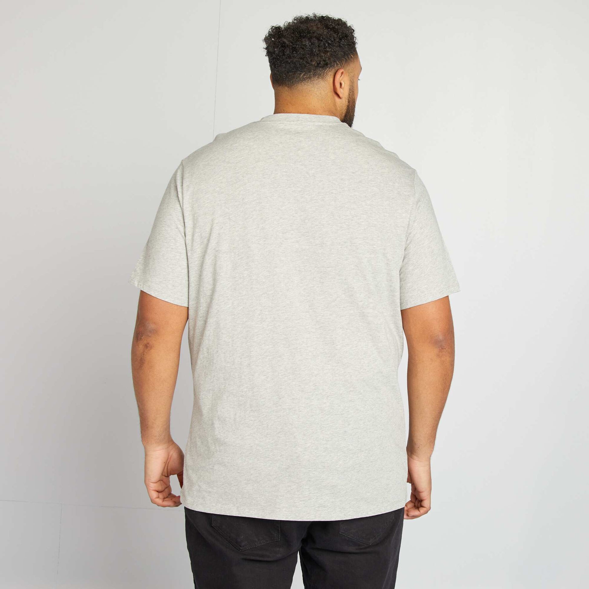 T-shirt imprimé 'La Voz' manches courtes GRIS