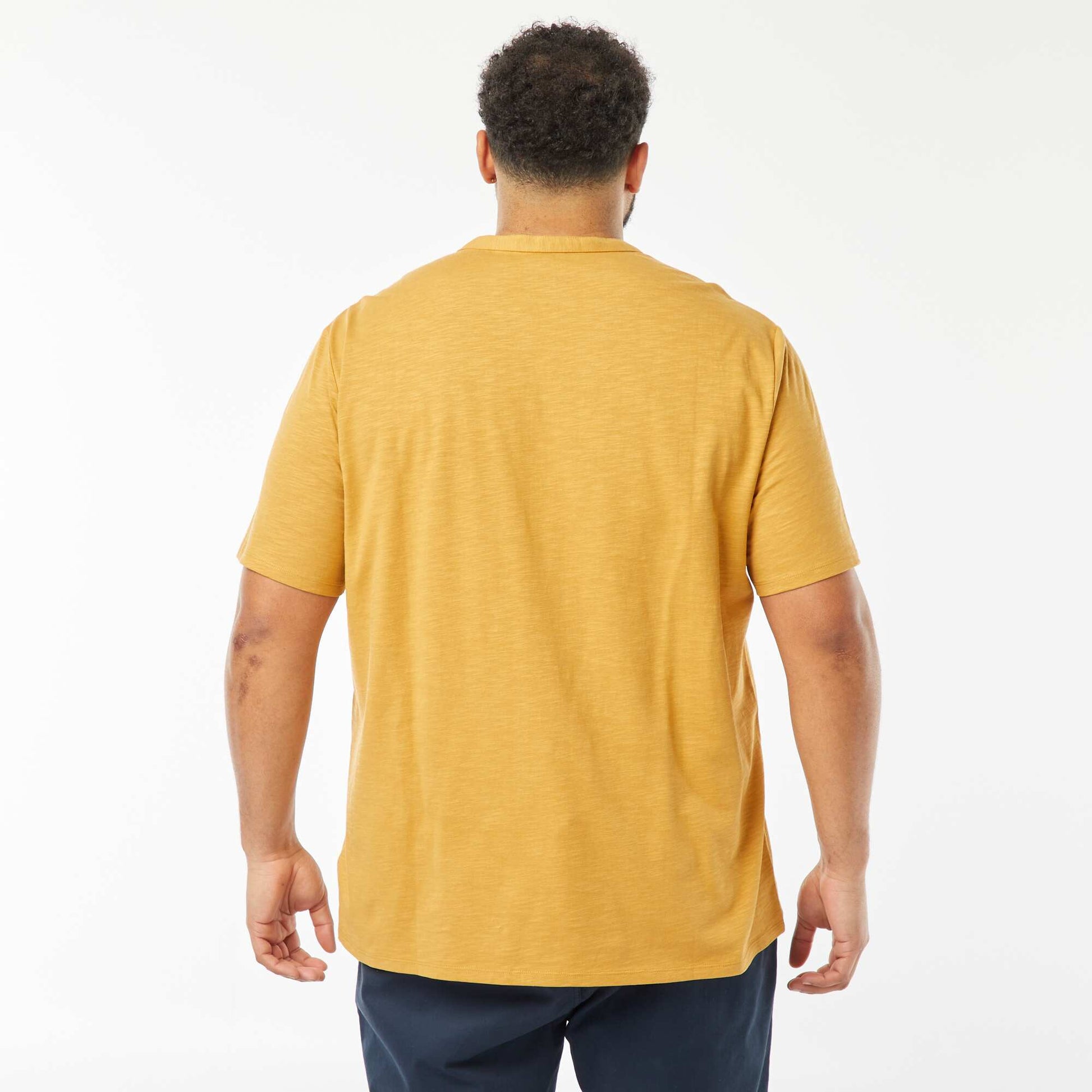 T-shirt à col tunisien BEIGE