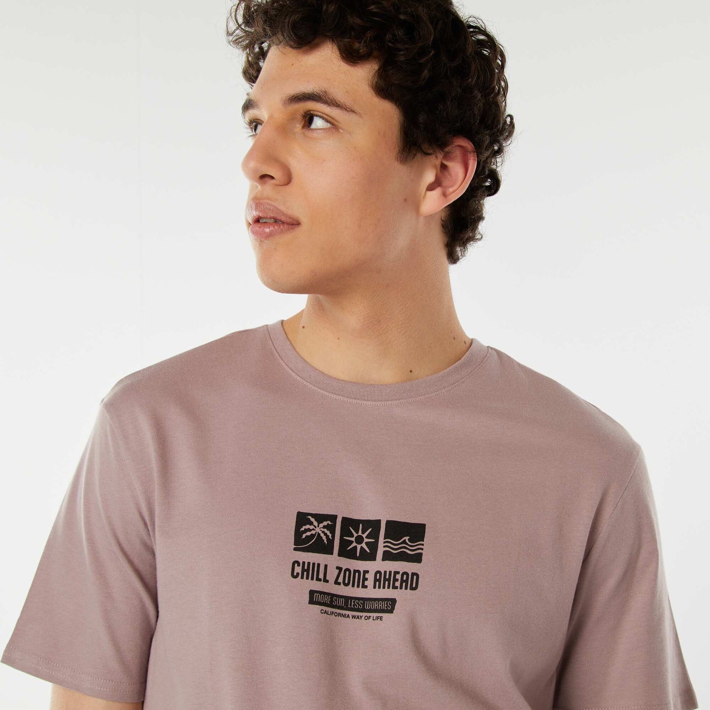 Tee-shirt imprimé à messages ROSE
