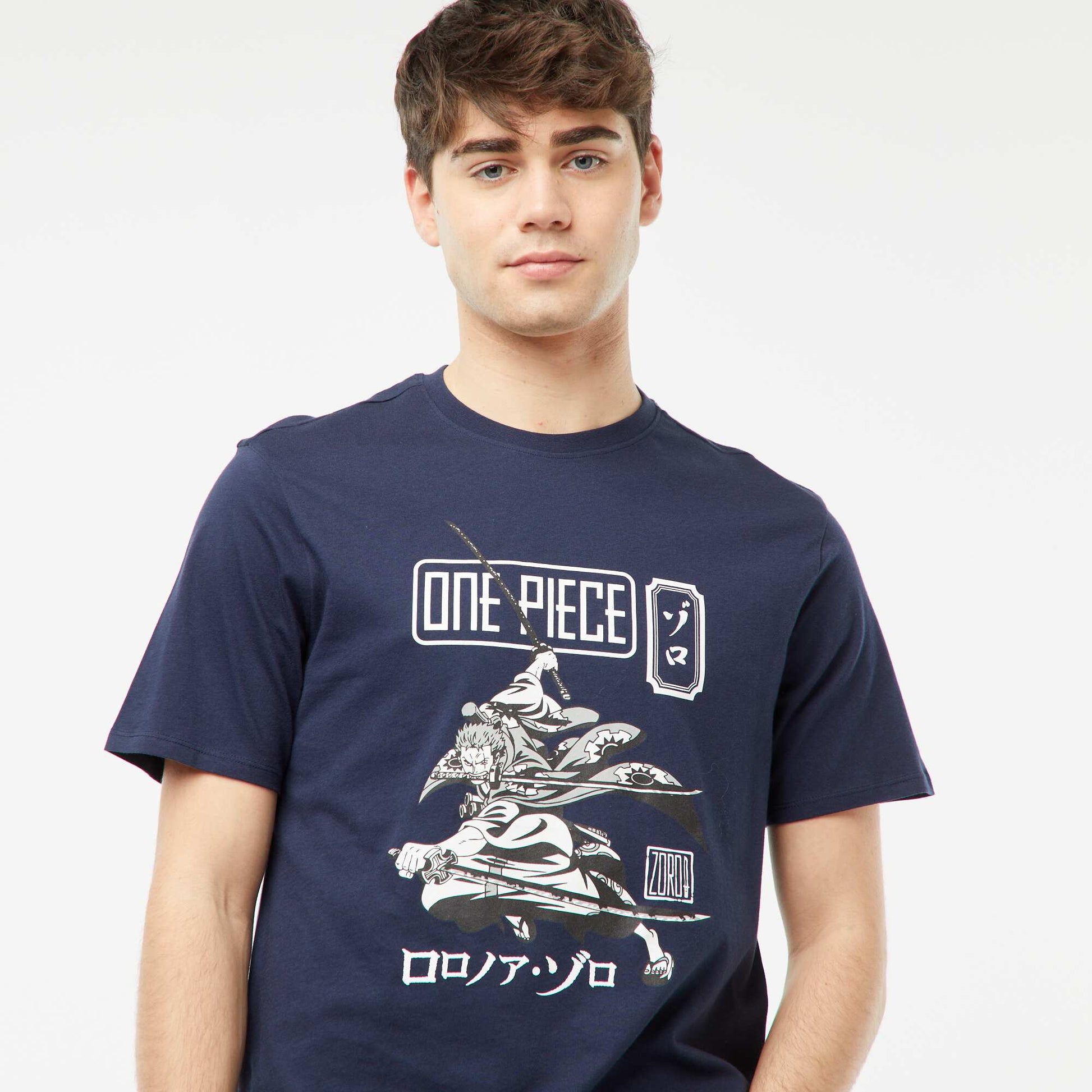 Tee-shirt imprimé 'One Piece' BLEU MARINE