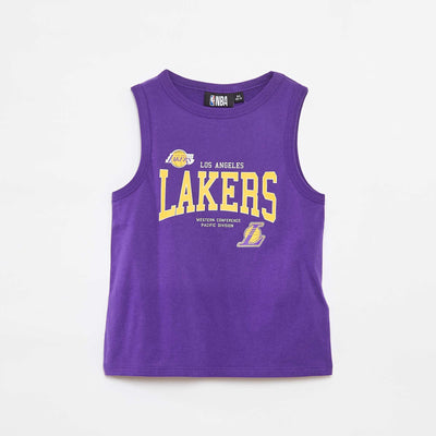Débardeur à col rond 'NBA' VIOLET