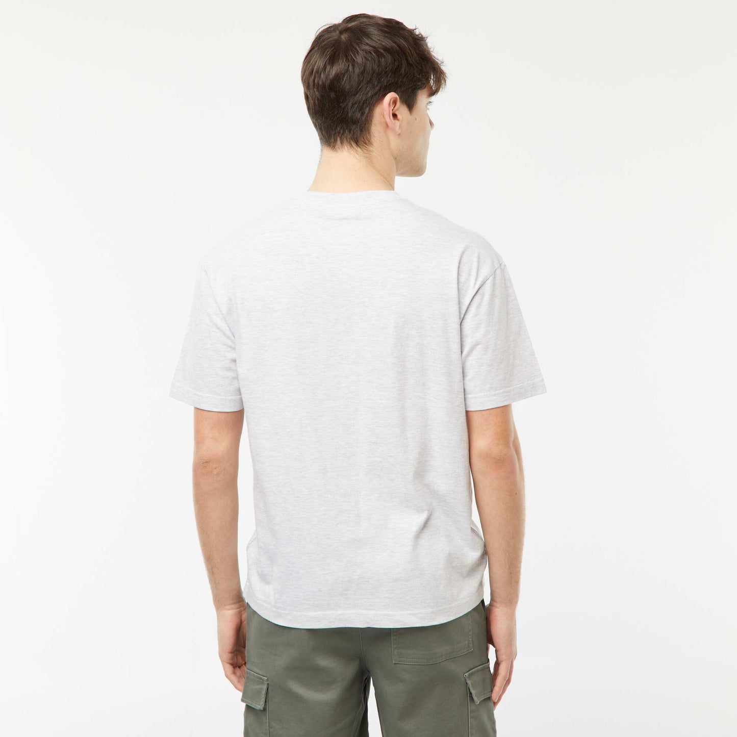 Tee-shirt imprimé 'NBA' GRIS CHINé