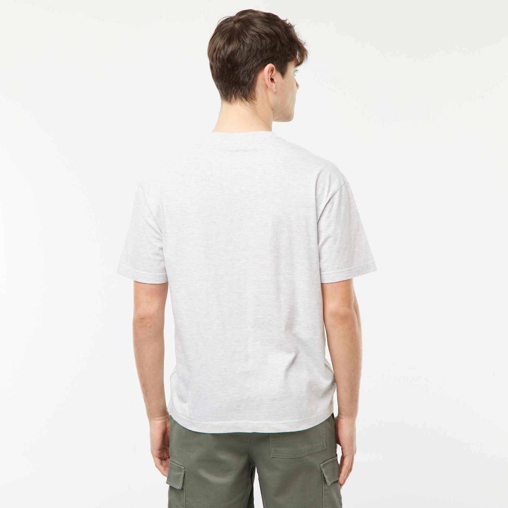 Tee-shirt imprimé 'NBA' GRIS CHINé