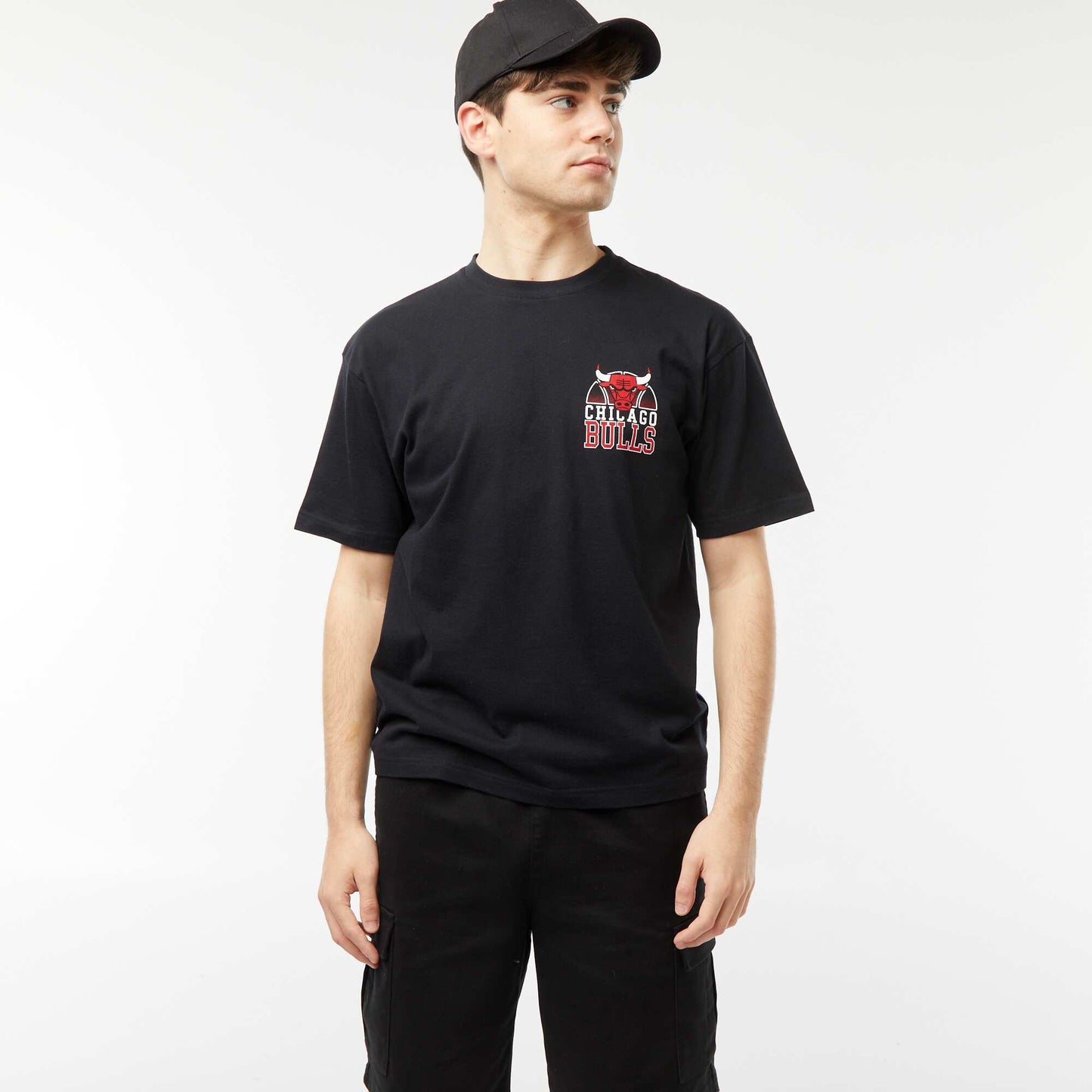 Tee-shirt imprimé 'NBA' NOIR