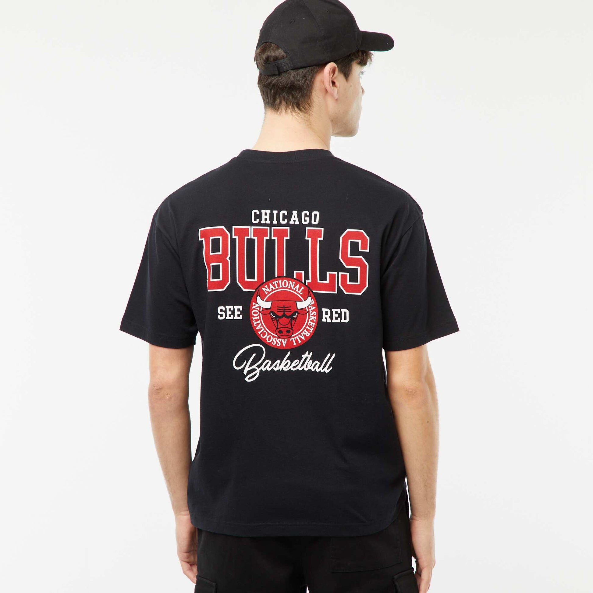 Tee-shirt imprimé 'NBA' NOIR