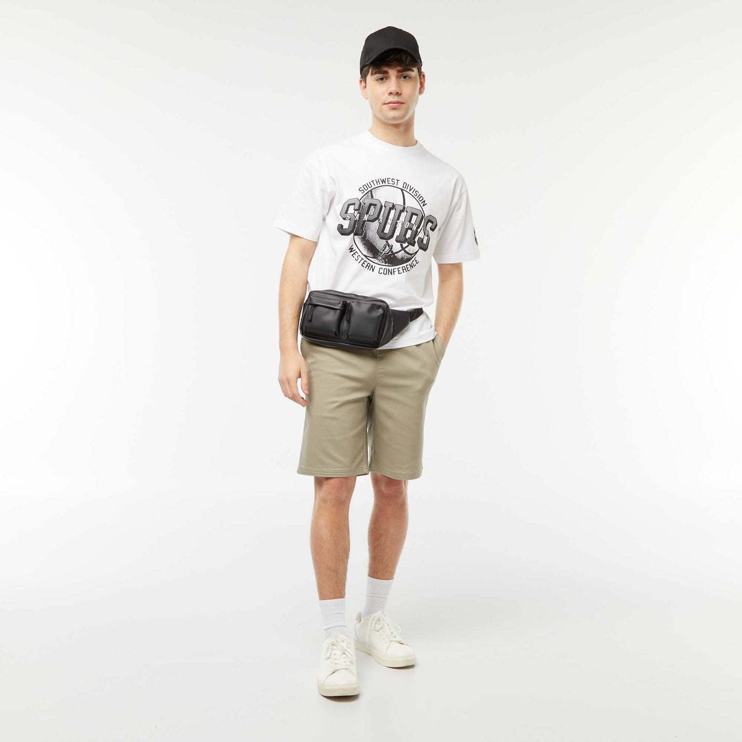Tee-shirt imprimé 'NBA' BLANC