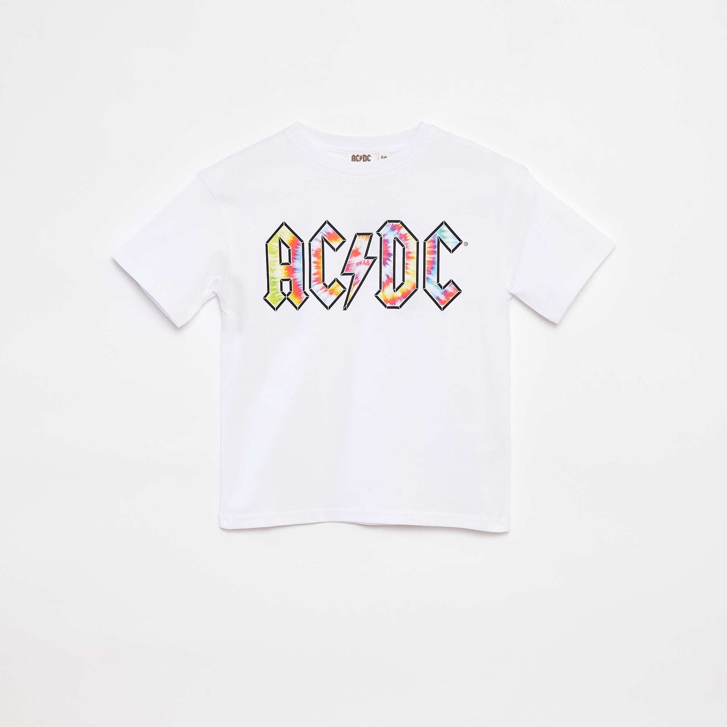 T-shirt loose 'ACDC' BLANC
