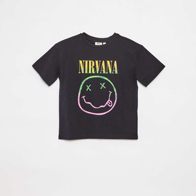 T-shirt loose 'Nirvana' NOIR