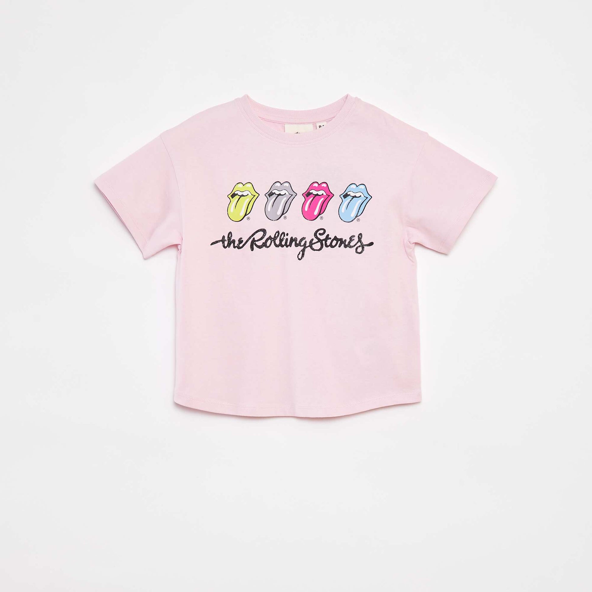 T-shirt à manches courtes 'Rolling Stones' ROSE