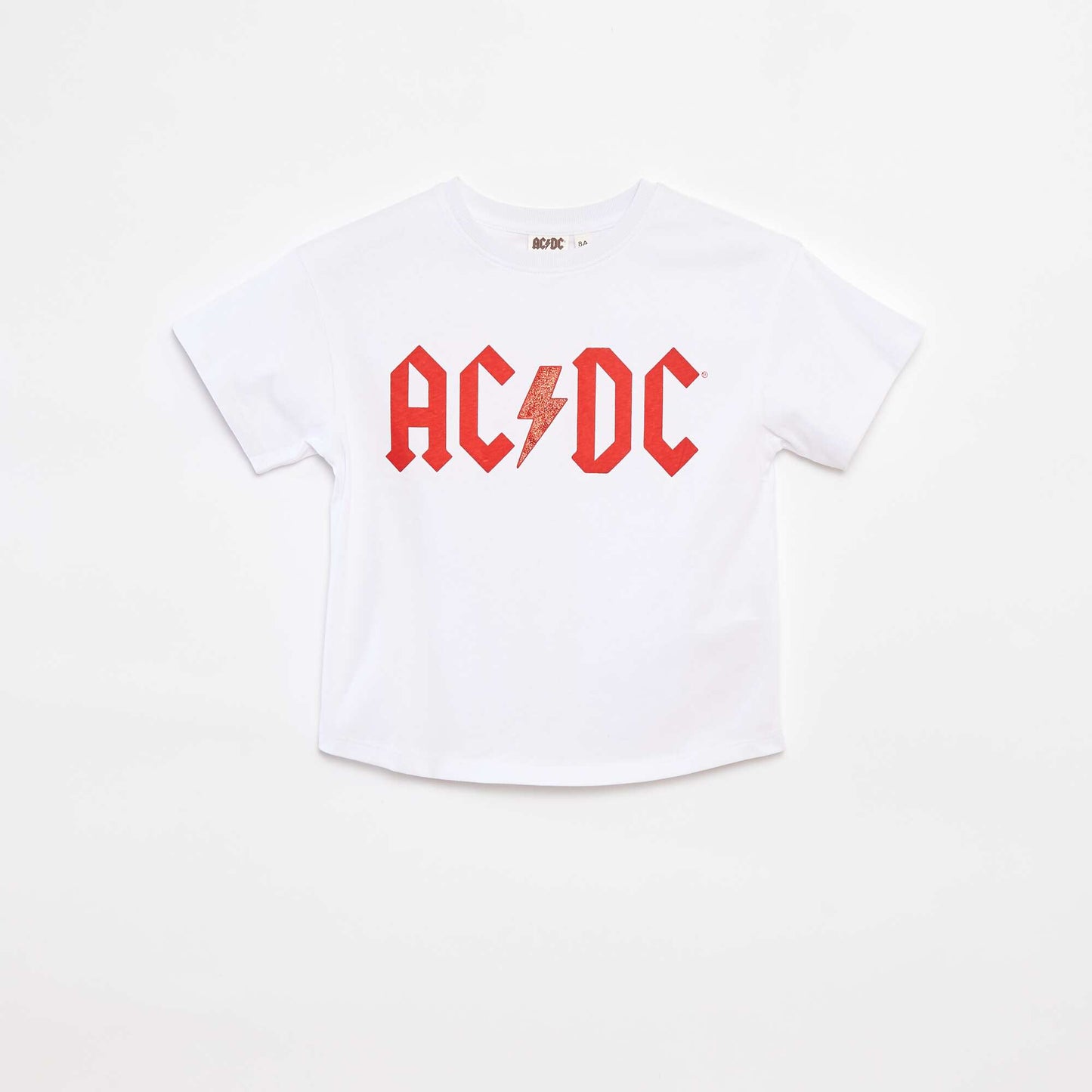 T-shirt à manches courtes 'ACDC' BLANC