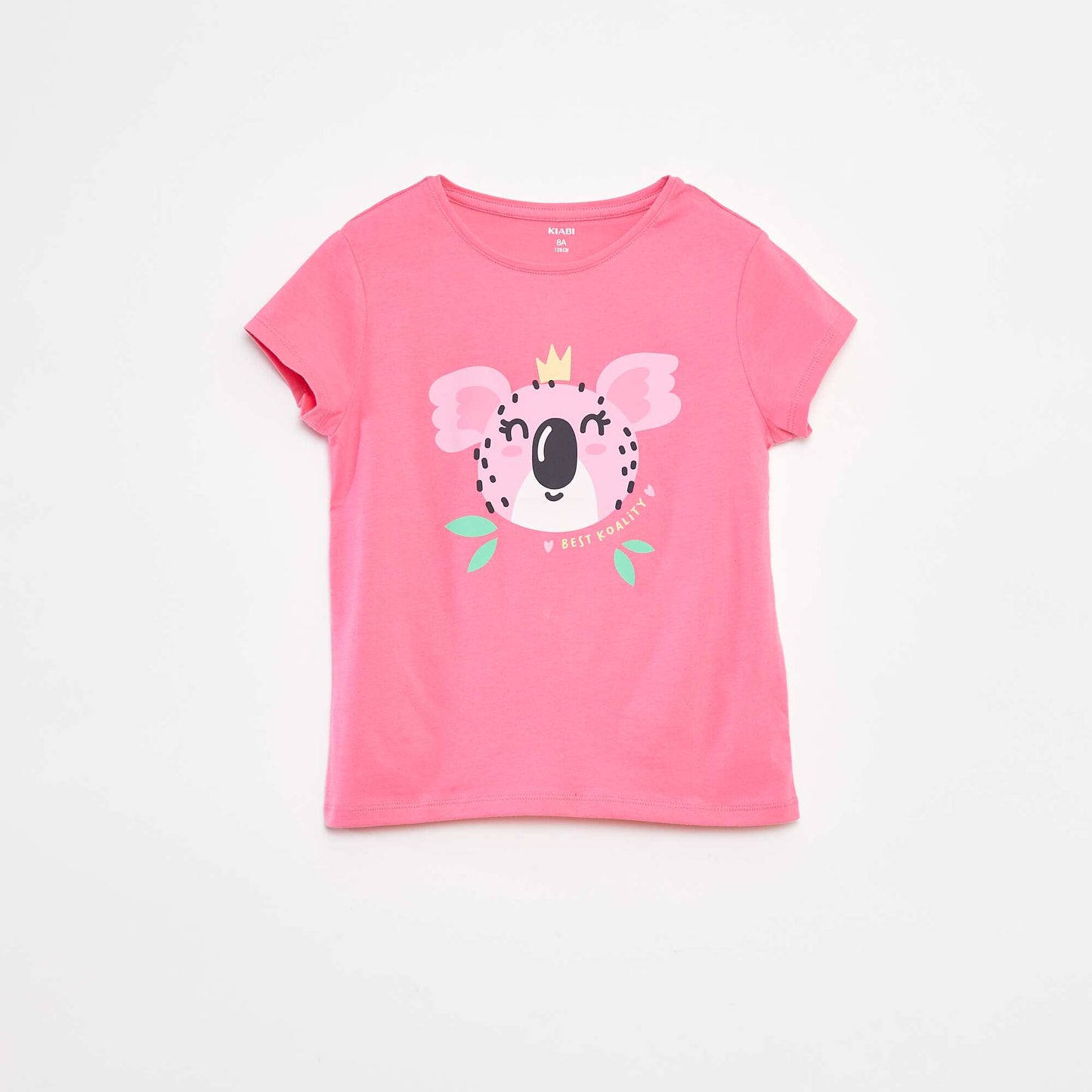 T-shirt imprimé manches courtes et col rond ROSE