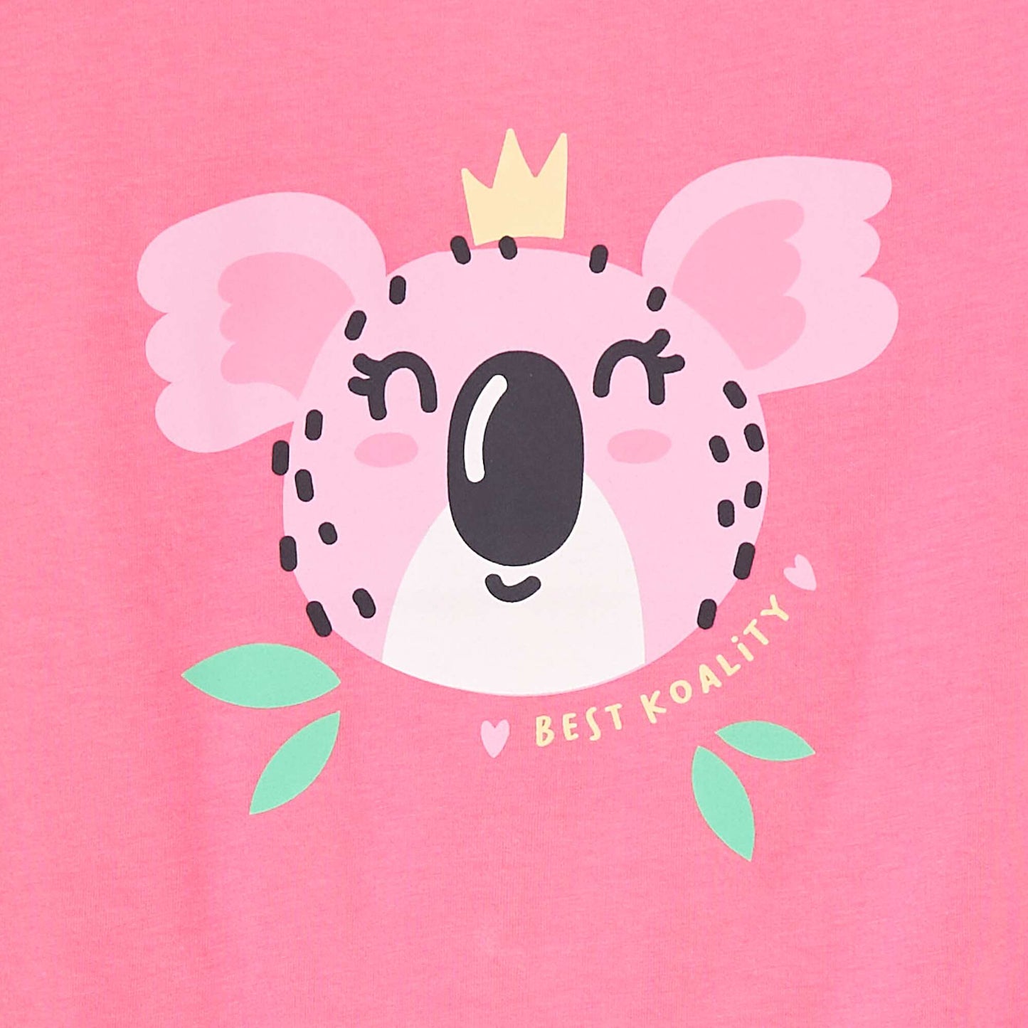 T-shirt imprimé manches courtes et col rond ROSE