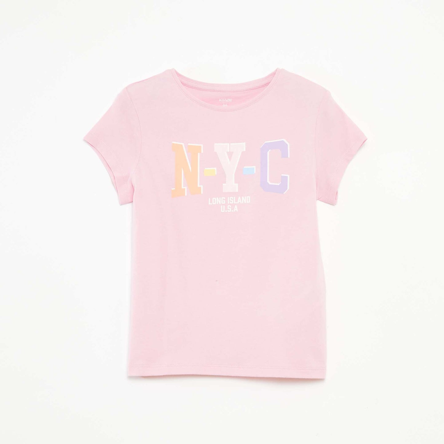T-shirt imprimé manches courtes et col rond ROSE