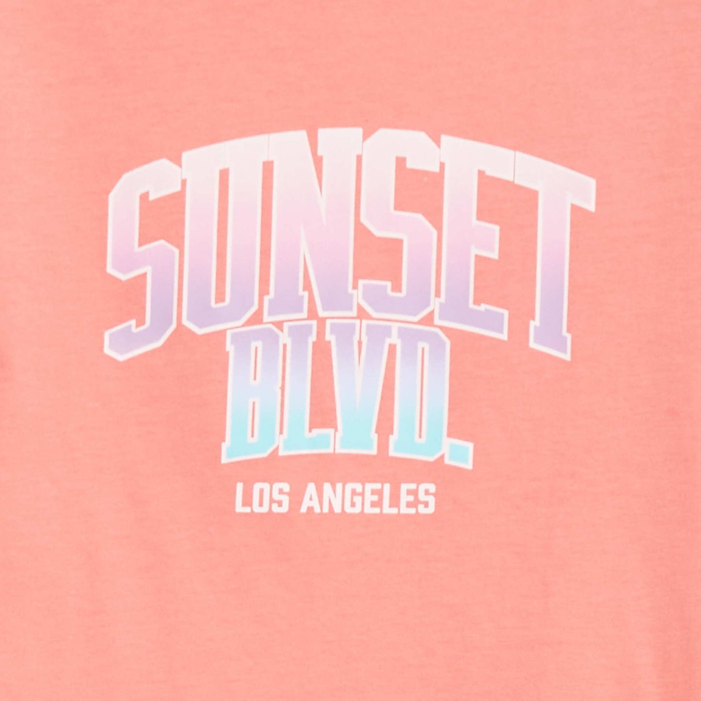 T-shirt imprimé manches courtes et col rond ROSE