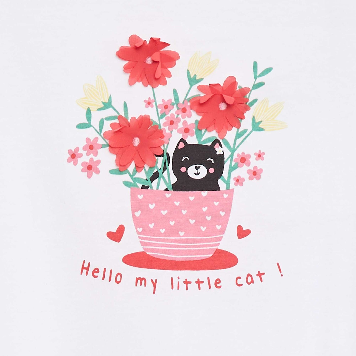 T-shirt imprimé animé manches courtes BLANC