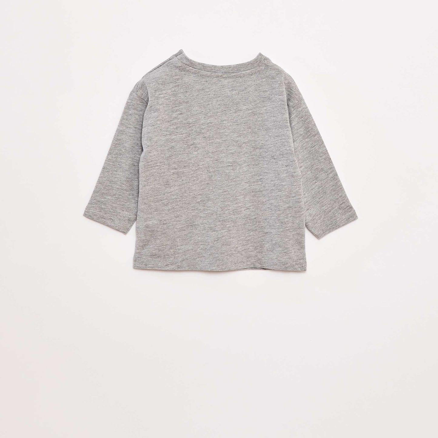 T-shirt manches longues et poche poitrine GRIS