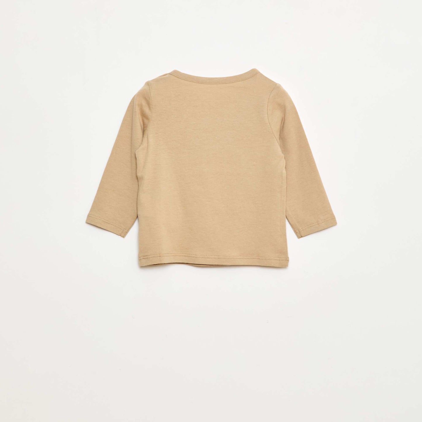 T-shirt à manches longues avec animation BEIGE