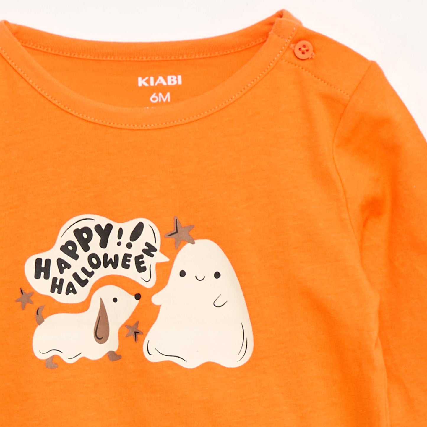 T-shirt à manches longues avec animation ORANGE