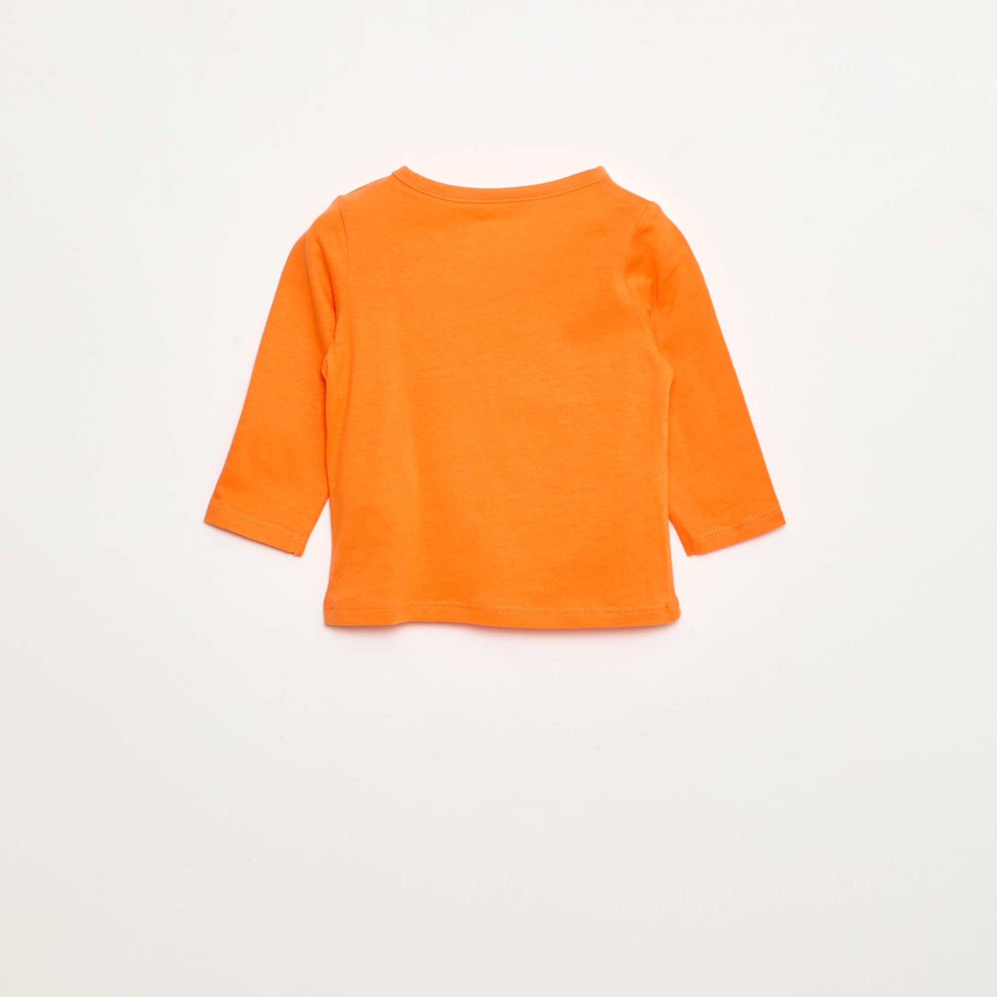 T-shirt à manches longues avec animation ORANGE