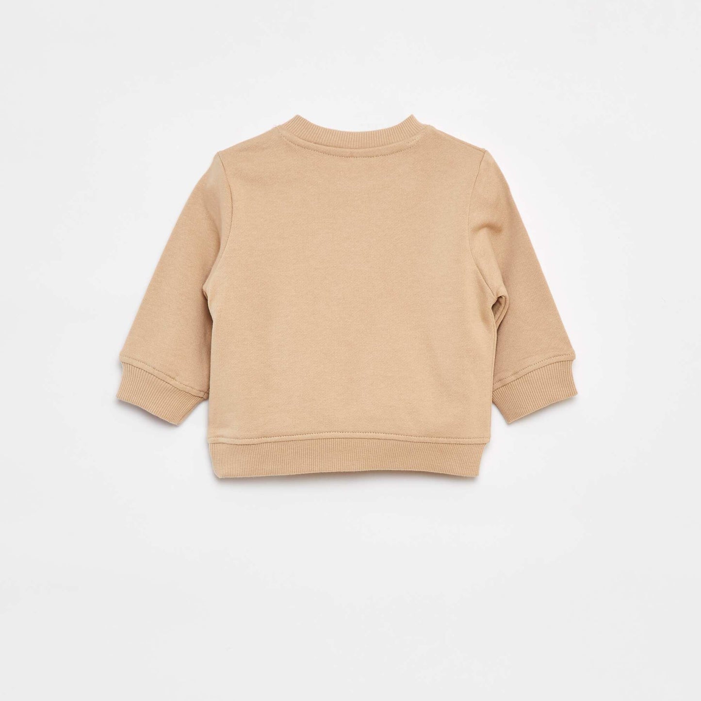 Sweat à manches longues avec print BEIGE