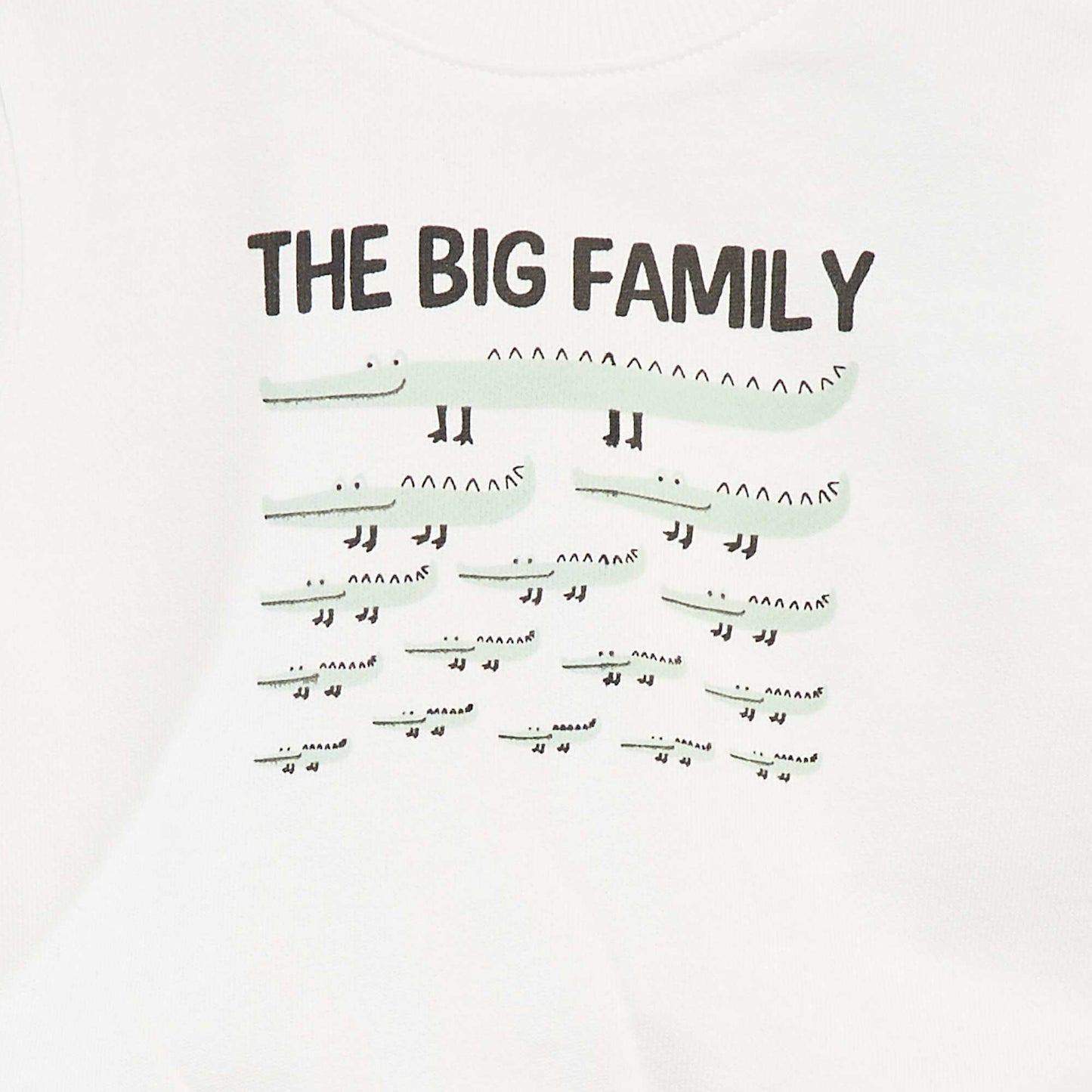 Sweat à manches longues avec print BLANC