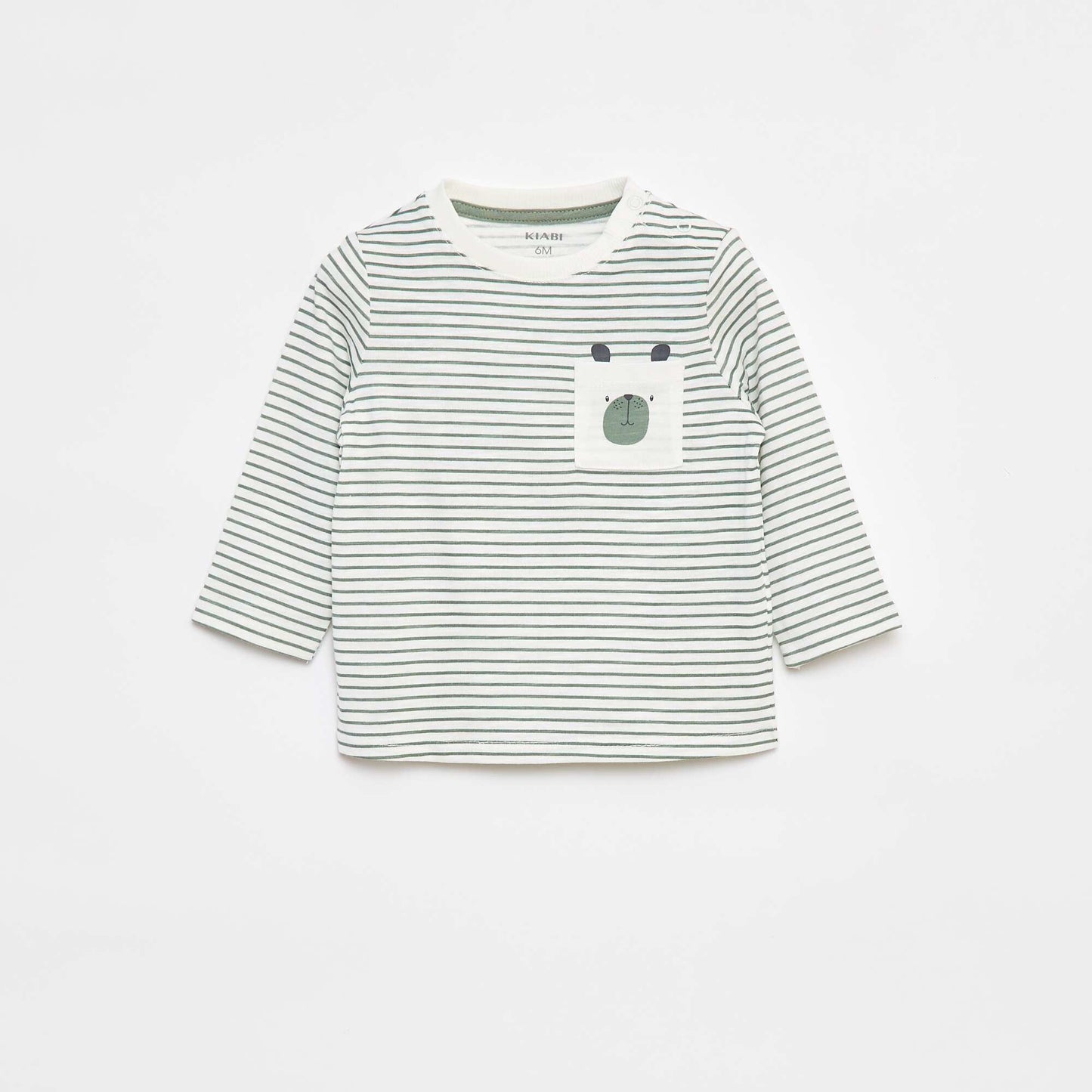 T-shirt en jersey avec poche poitrine BLANC