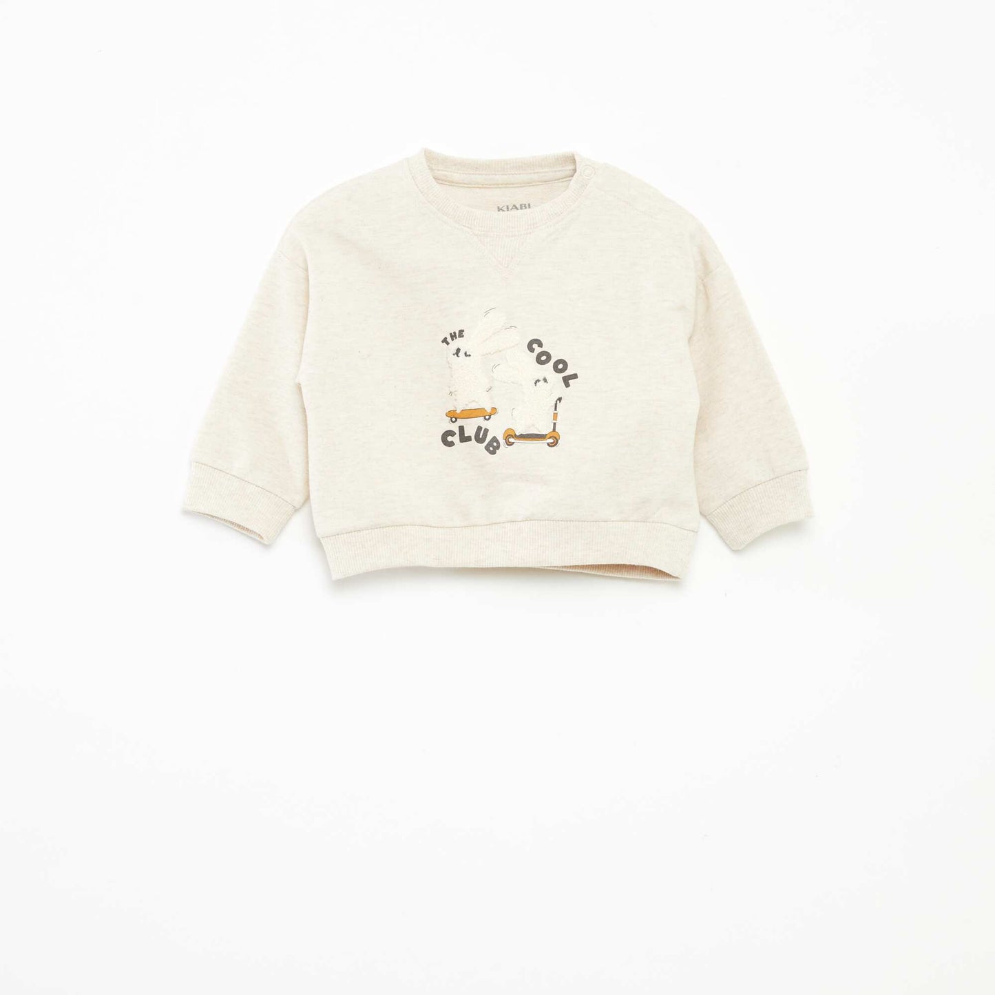 Sweat en molleton non gratté BEIGE