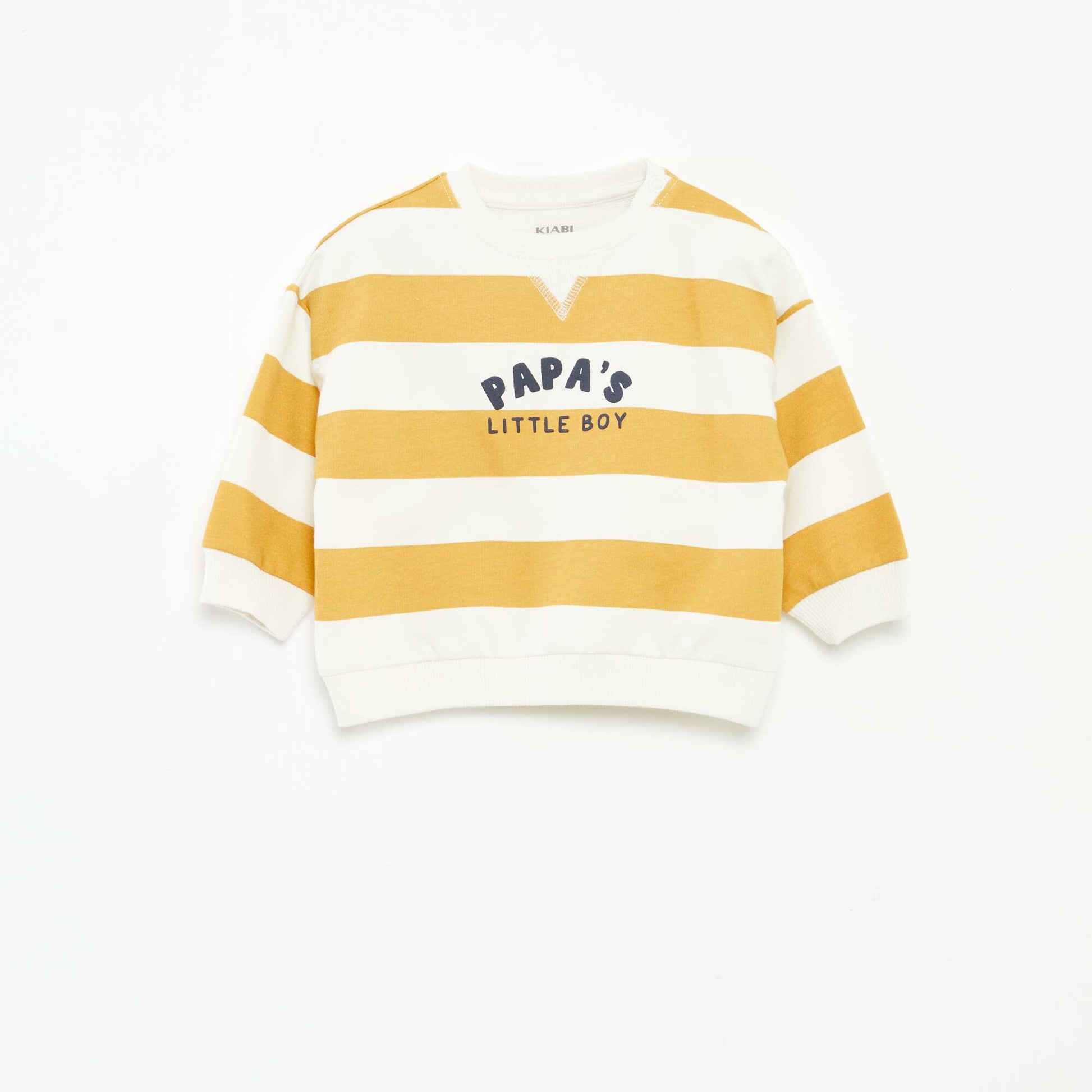 Sweat en molleton non gratté JAUNE