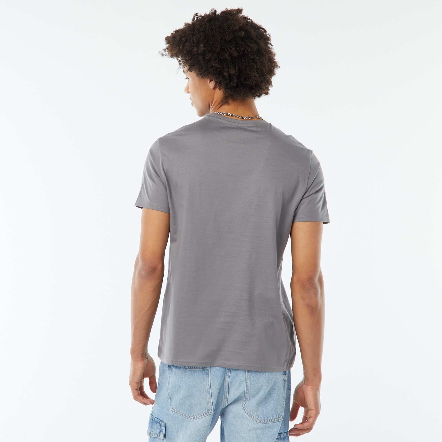 Tee-shirt imprimé à manches courtes GRIS