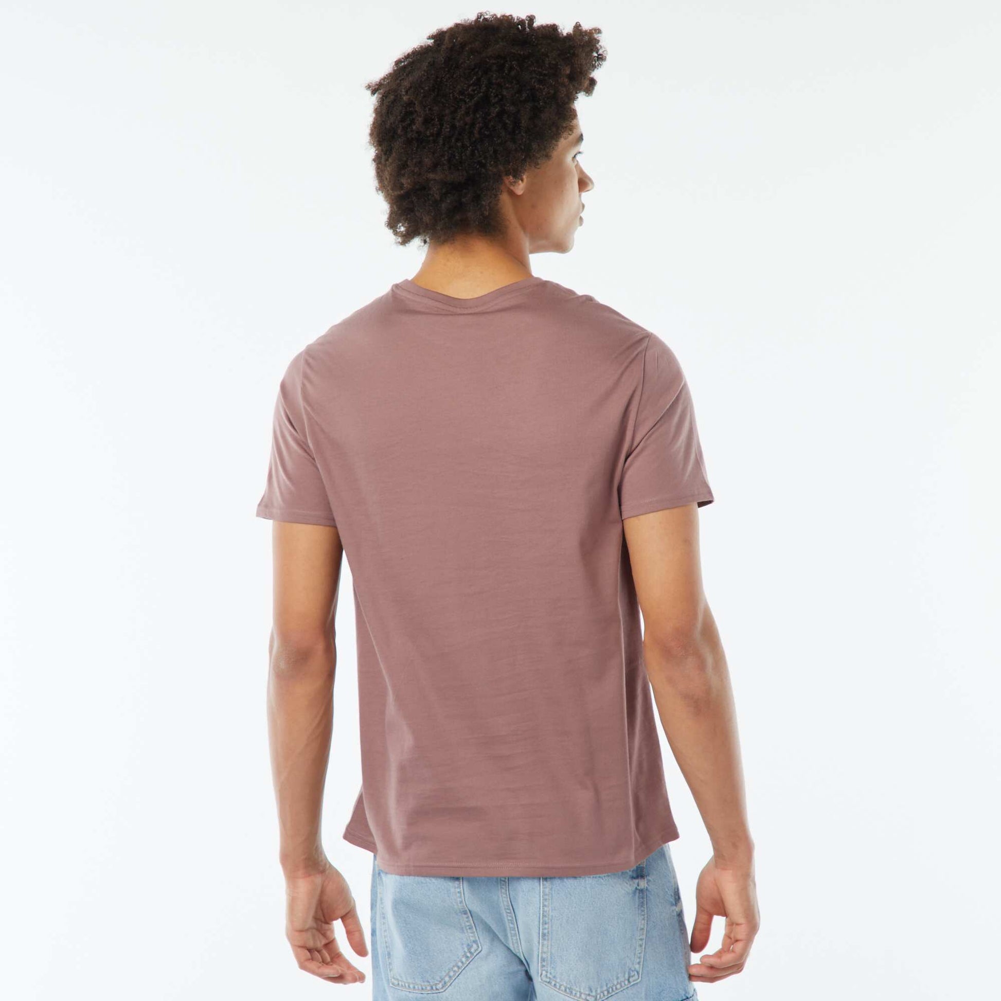 Tee-shirt imprimé à manches courtes ROSE