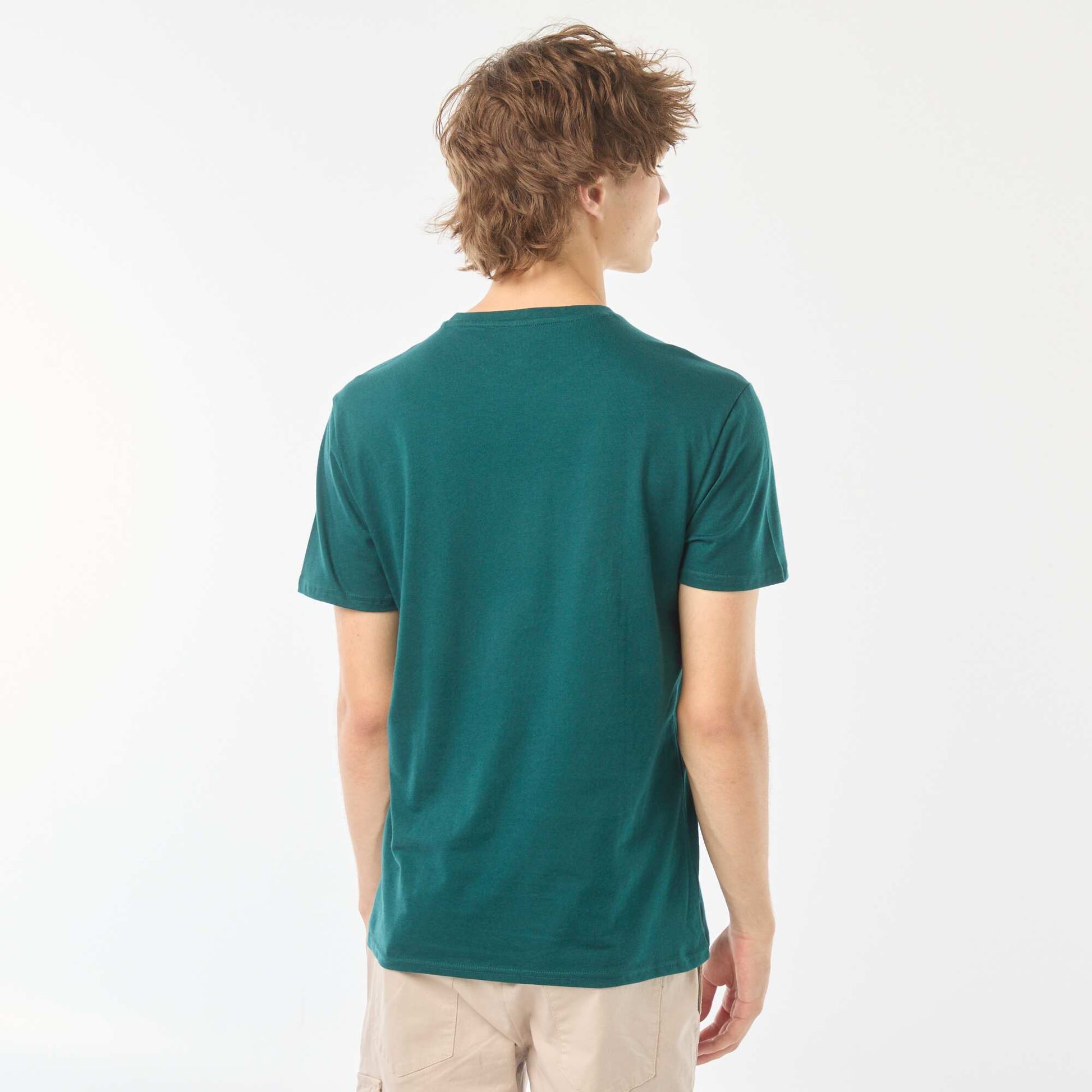 Tee-shirt imprimé à manches courtes VERT