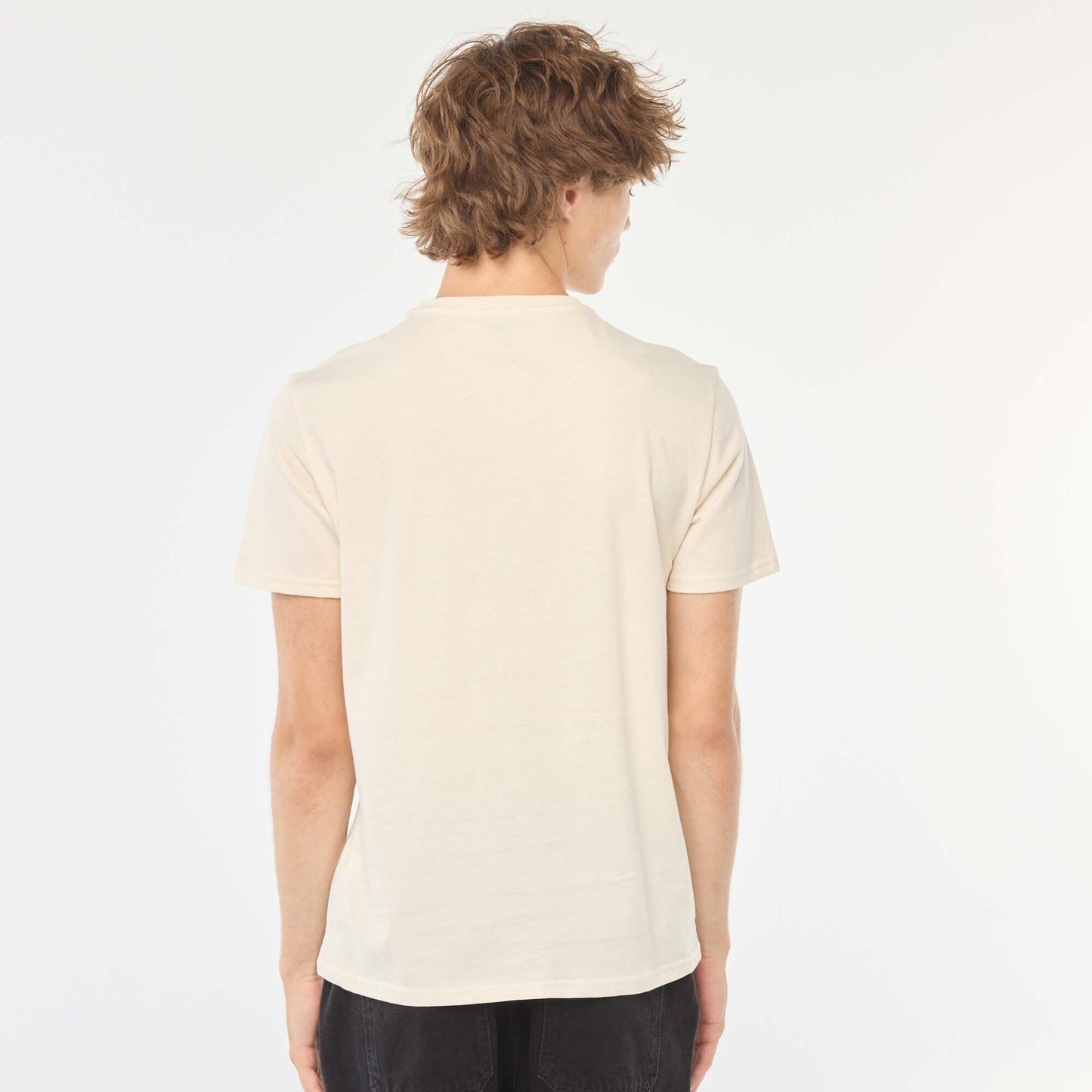 Tee-shirt imprimé à manches courtes BLANC