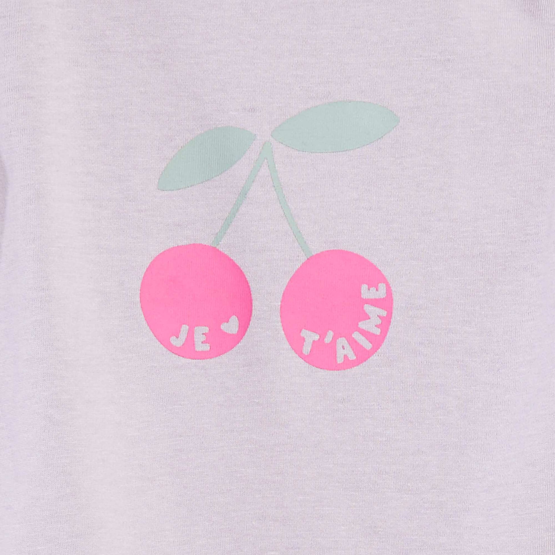 T-shirt manches longue impirmé VIOLET