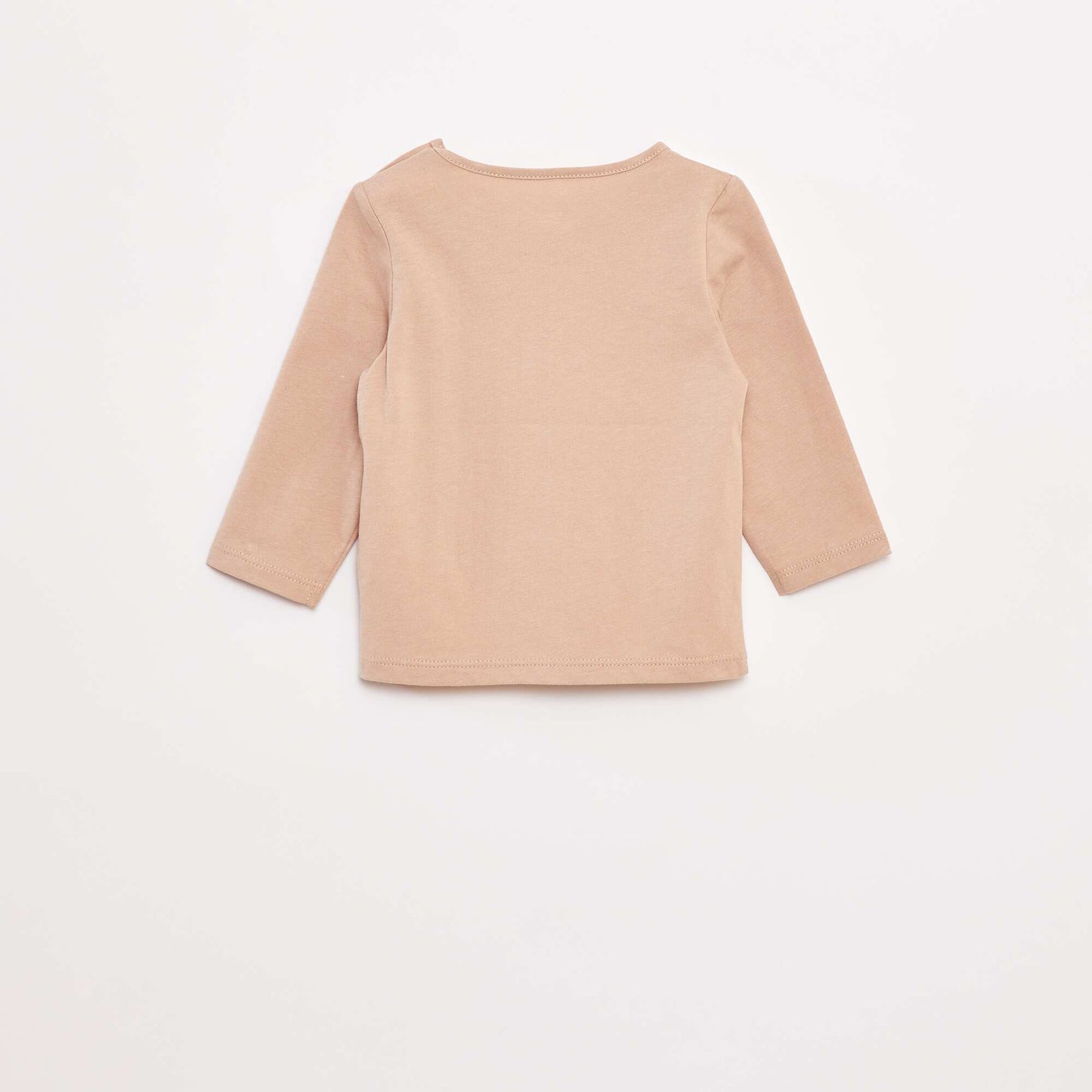 T-shirt manches longue impirmé BEIGE