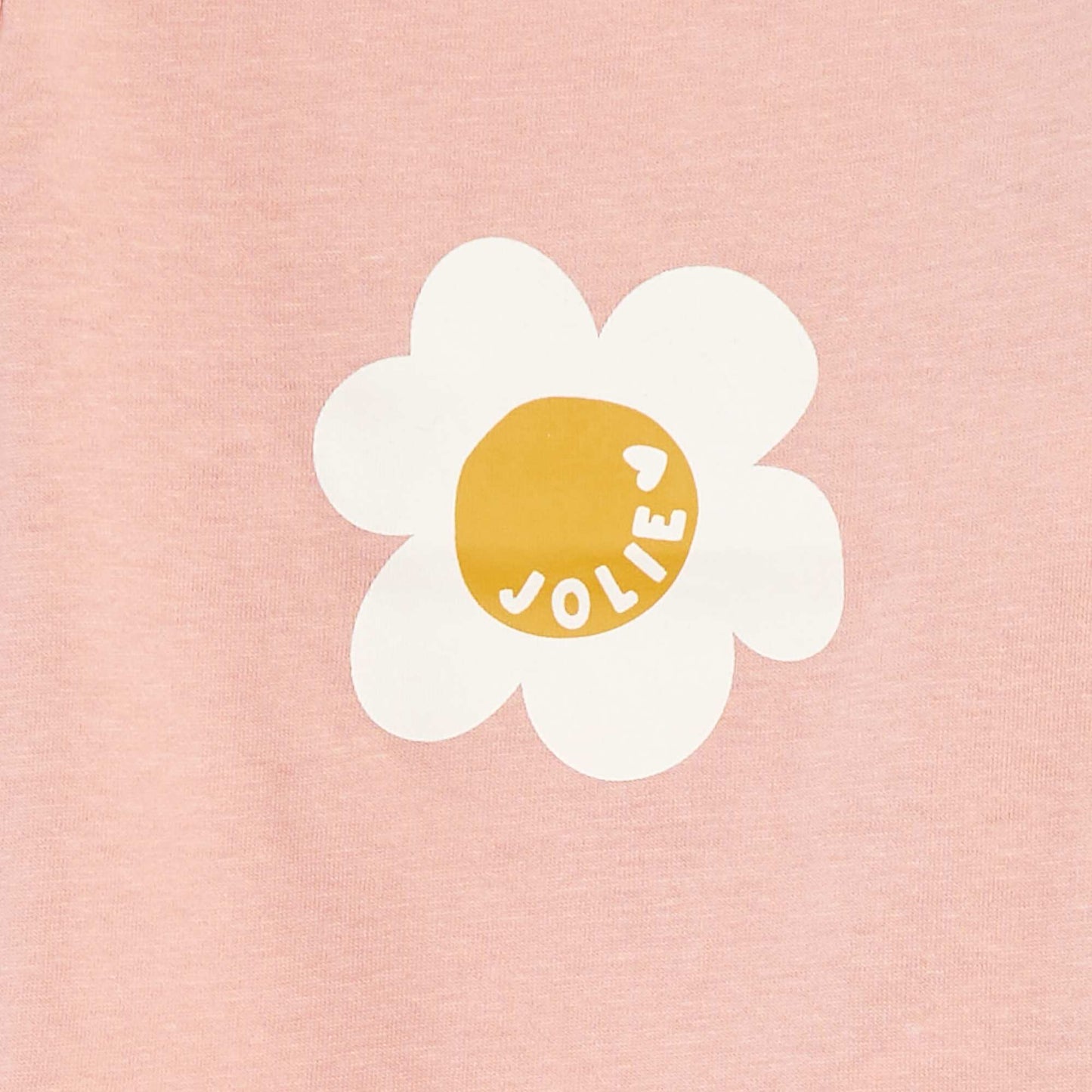 T-shirt manches longue impirmé ROSE