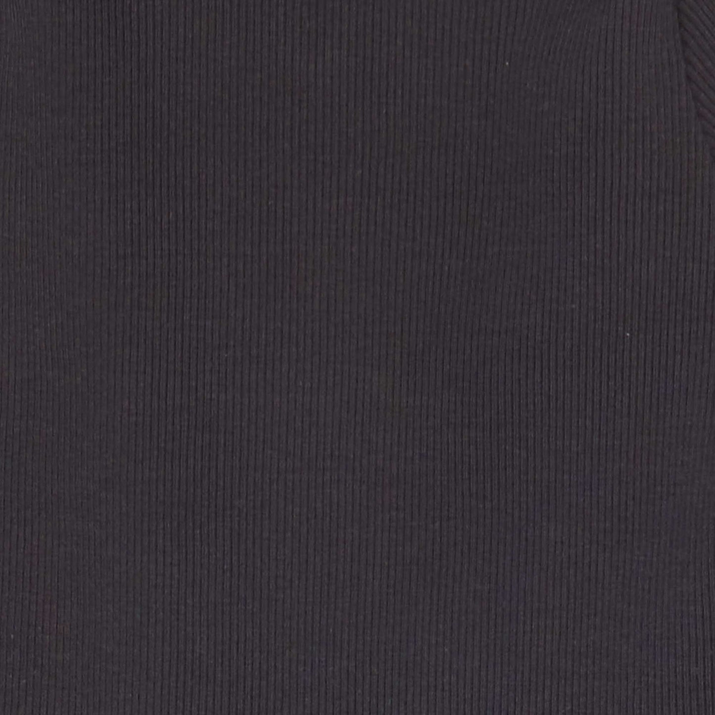 T-shirt côtelé à manches longues NOIR