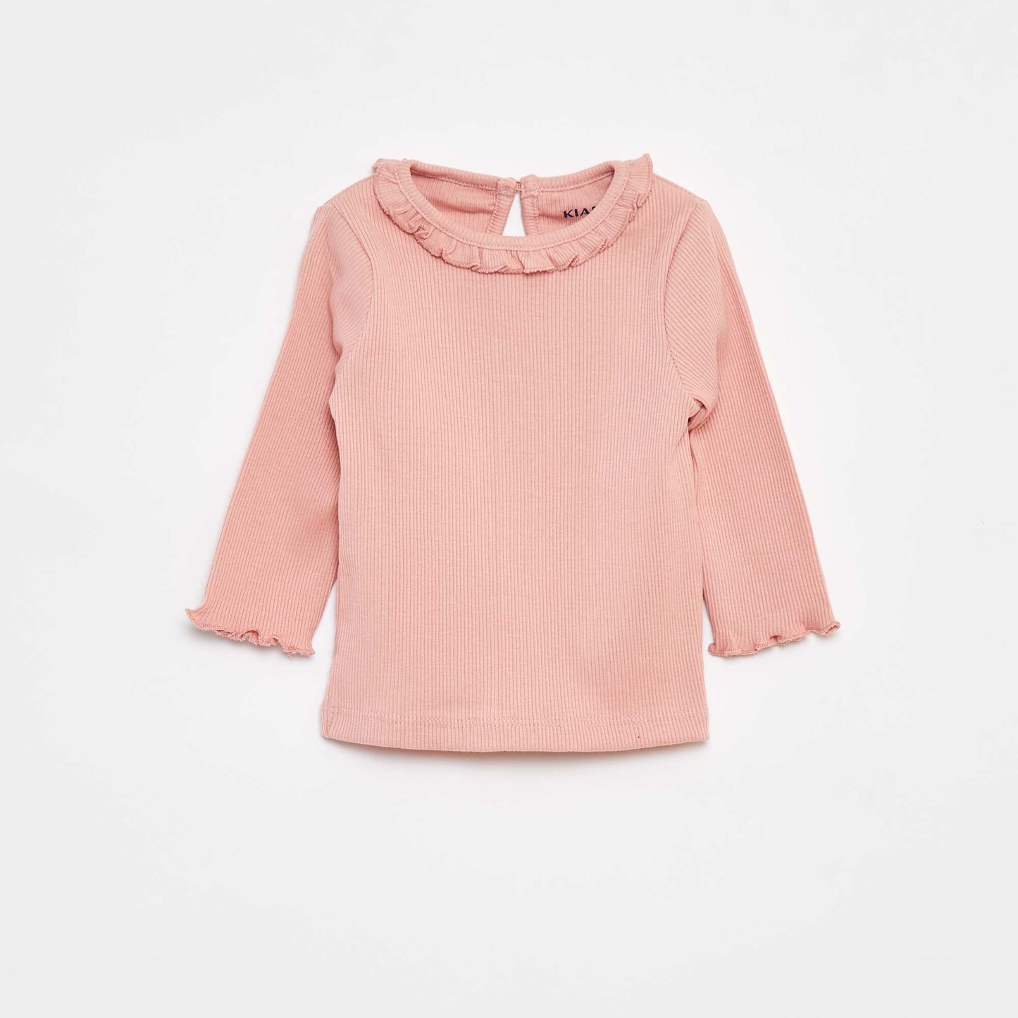 T-shirt côtelé à manches longues ROSE
