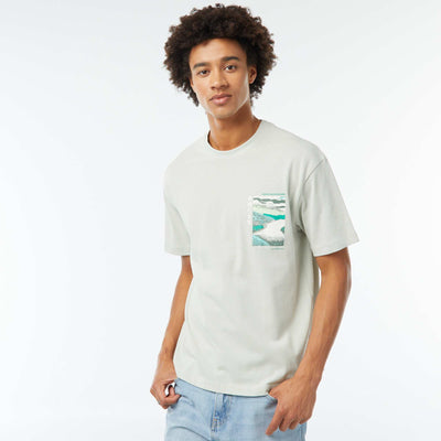 T-shirt imprimé imprimé manches courtes VERT CLAIR