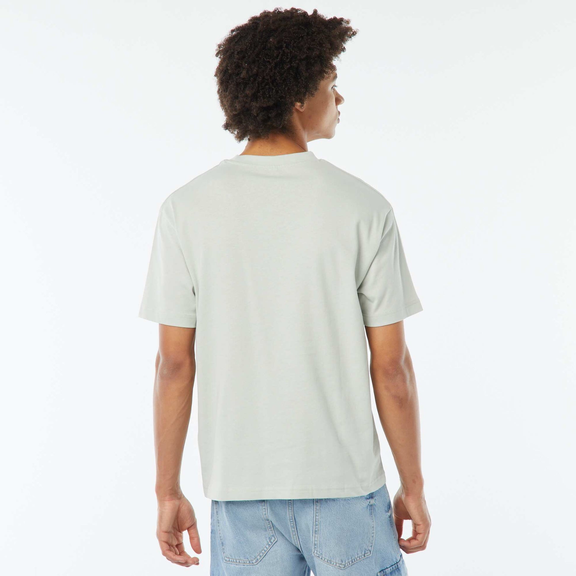 T-shirt imprimé imprimé manches courtes VERT CLAIR