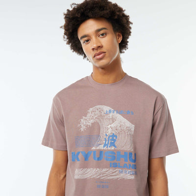 T-shirt imprimé imprimé manches courtes ROSE